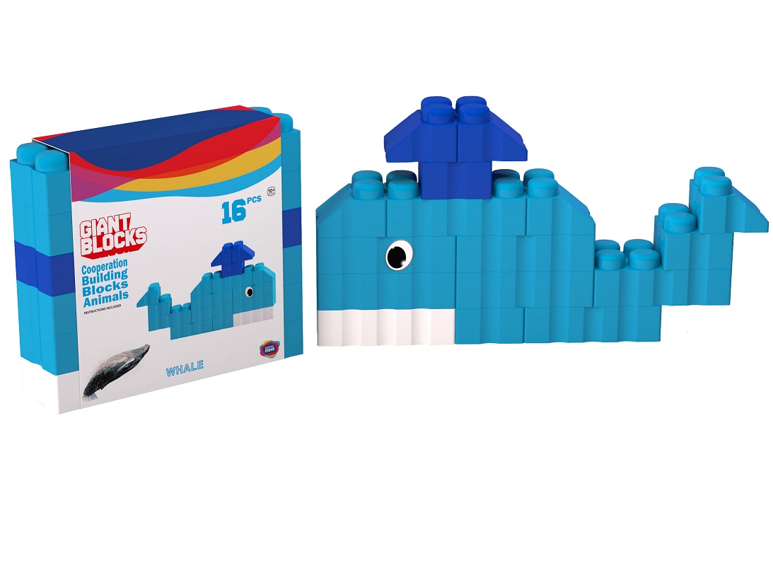 Products Item 88522 Giant blocks Whale 16 pieces